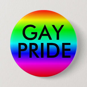 Gay 'Pride'-knappen Regnbåge Färg Knapp