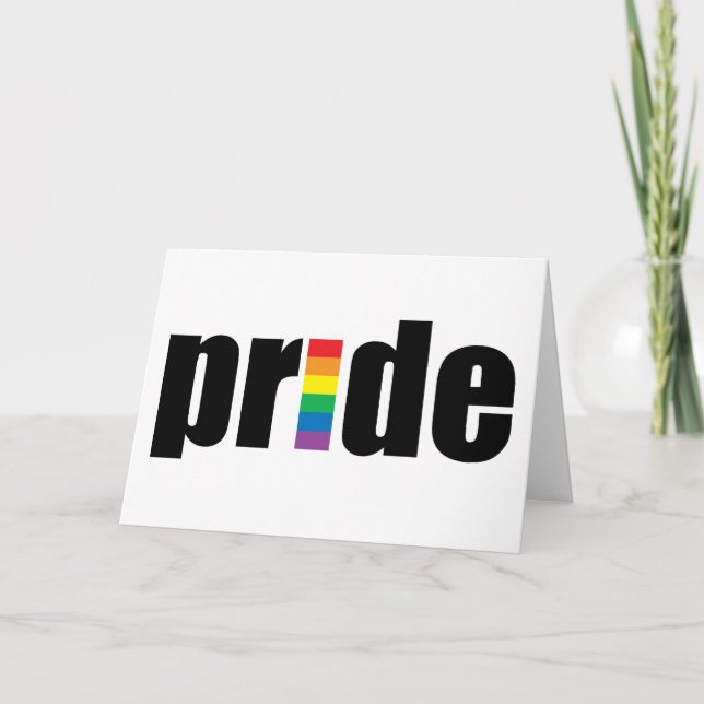 Gay pride-kort kort (Framsida)