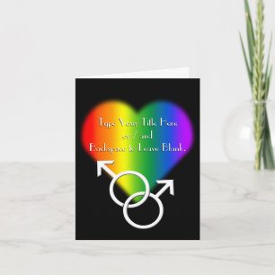Gay pride-kort Personlig Regnbågskort Kärlek Kort
