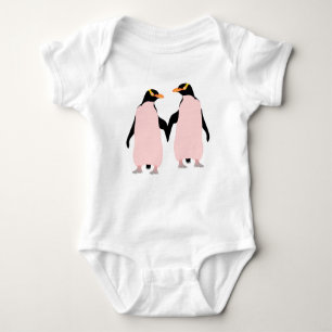 Gay pride Lesbisk Penguins Holding Händer Tee