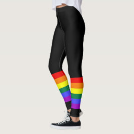 Gay pride LGBT-färgregn Leggings