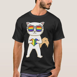 Gay pride LGBT Heart Turkisk Van Cat Owner T Shirt