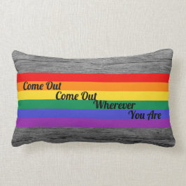 Gay pride LGBT kommer ut segrar för Lumbarkudde