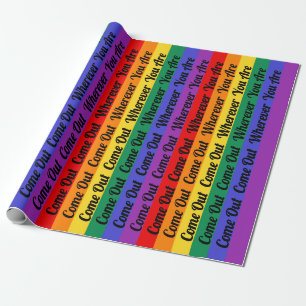 Gay pride LGBT kommer ut segrar för Presentpapper