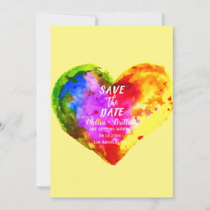 Gay pride LGBT Rainbow Giftermål Bröllop Inbjudningar