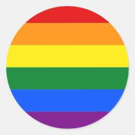 Gay pride LGBT Rainbow Rand Colorful Runt Klistermärke