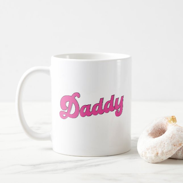 Gay pride LGBT Rosa Bear Gay Pappa Kaffemugg (Med munk)
