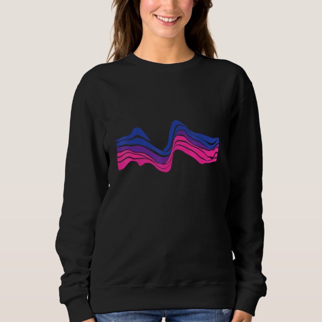 Gay pride Lgbt Subtle Bisexual Bi Rainbow Rand T Shirt (Framsida)
