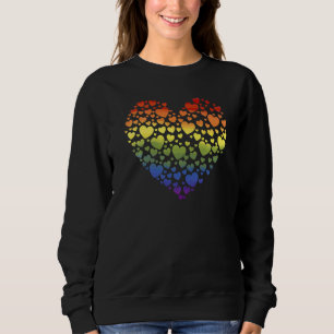 Gay pride Lgbtq Rainbow Flagga Hearts Human Högers T Shirt