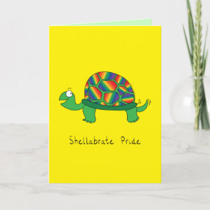 Gay pride LGBTQ Turtle Tortoise Kort