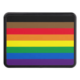 Gay pride lgbtqs mångfald inklusive regnbåge flagg dragkroksskydd