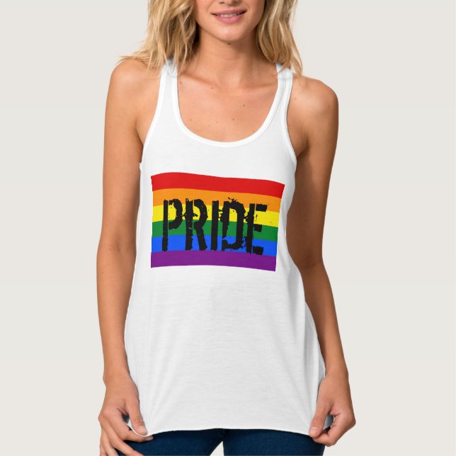 Gay pride linne med racerback  (Framsida)