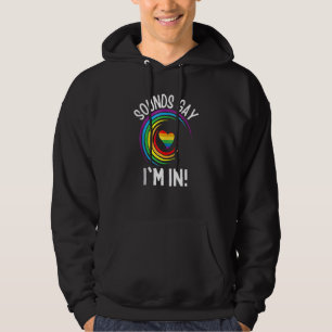 Gay pride Ljud Gay I är i Manar Women LGbt Rainbow Hoodie