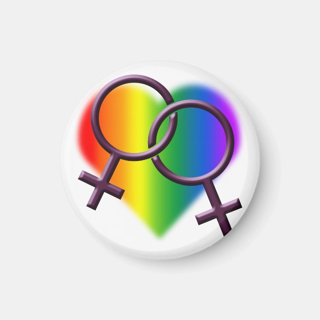 Gay pride Magnets Lesbisk Kärlek Gay Women's Gifts Magnet (Framsidan)