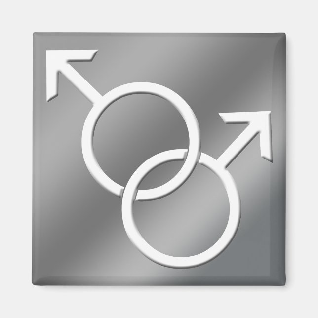 Gay pride Magnets Samma-Sex Man Kärlek Fridge Magn Magnet (Framsidan)