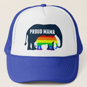 Gay pride Mamma Proud Mamma Elephant Rainbow LGBTQ Keps