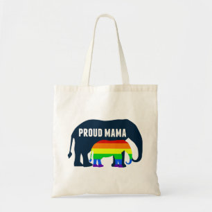 Gay pride Mamma Proud Mamma Elephant Rainbow LGBTQ Tygkasse