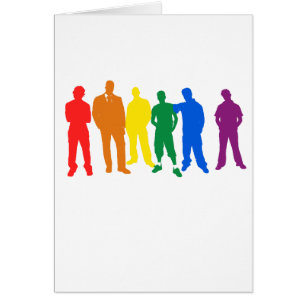 GAY PRIDE MÄN HÄLSNINGSKORT