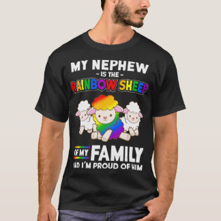 Gay pride-månad som ger mitt Nephew är regnbågsfår T Shirt