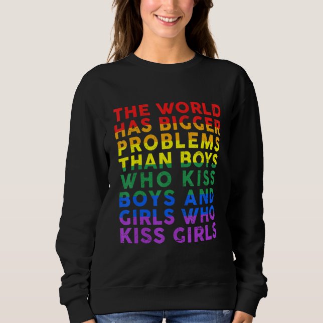 Gay pride-månaden har världen större problem t shirt (Framsida)