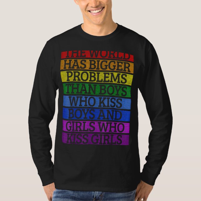 Gay pride-månaden har världen större problem t shirt (Framsida)