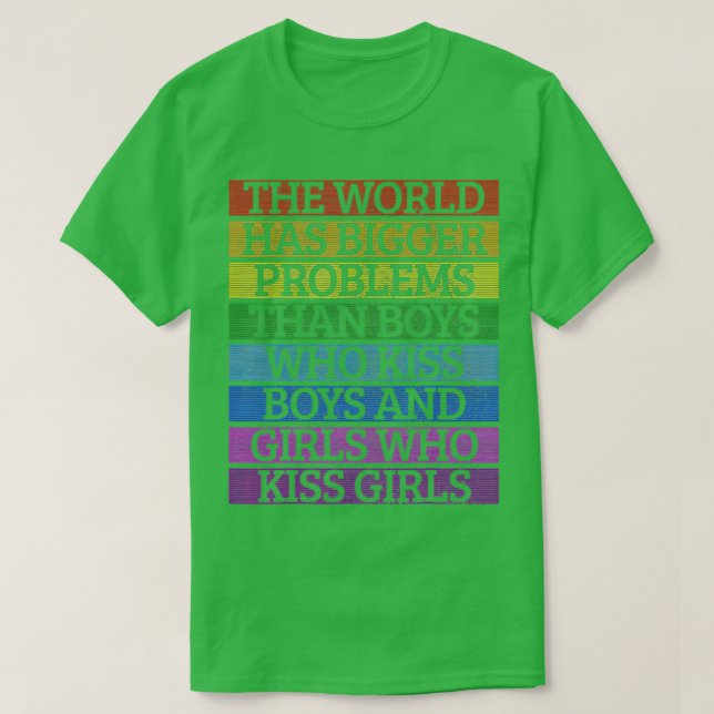 Gay pride-månaden har världen större problem t shirt (Design framsida)