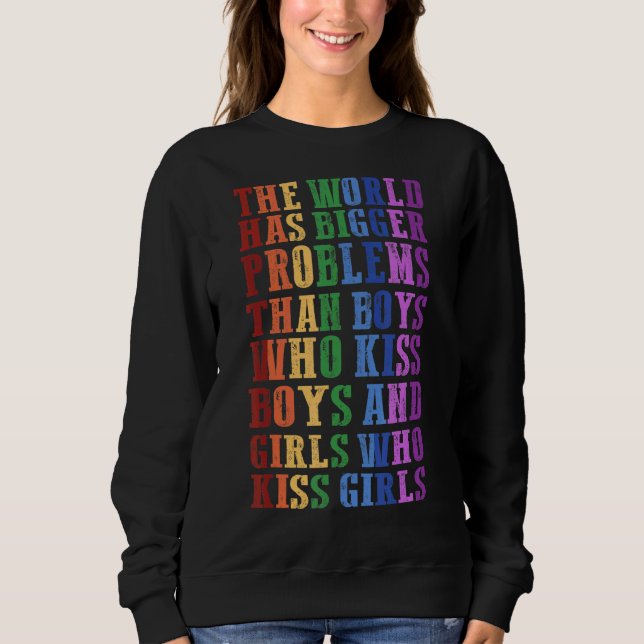 Gay pride-månaden har världen större problem t shirt (Framsida)