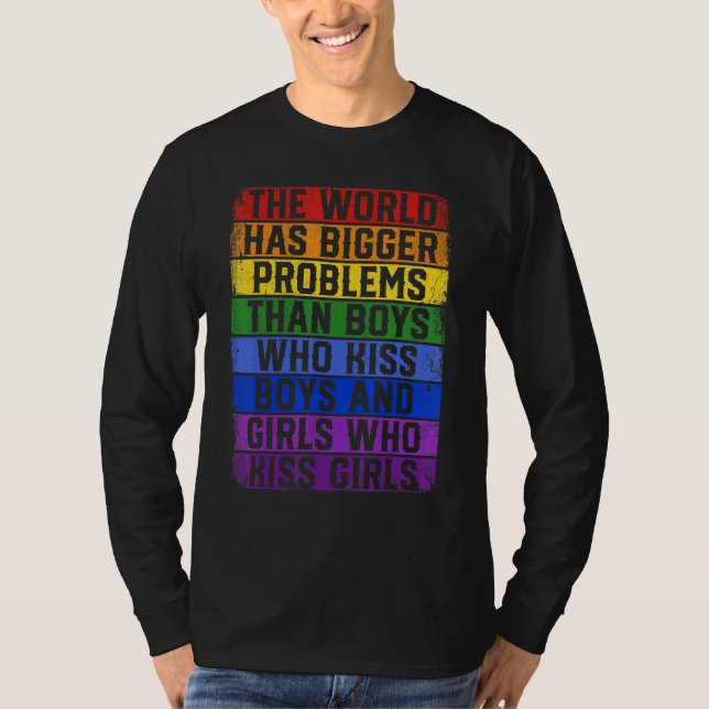 Gay pride-månaden har världen större problem t shirt (Framsida)