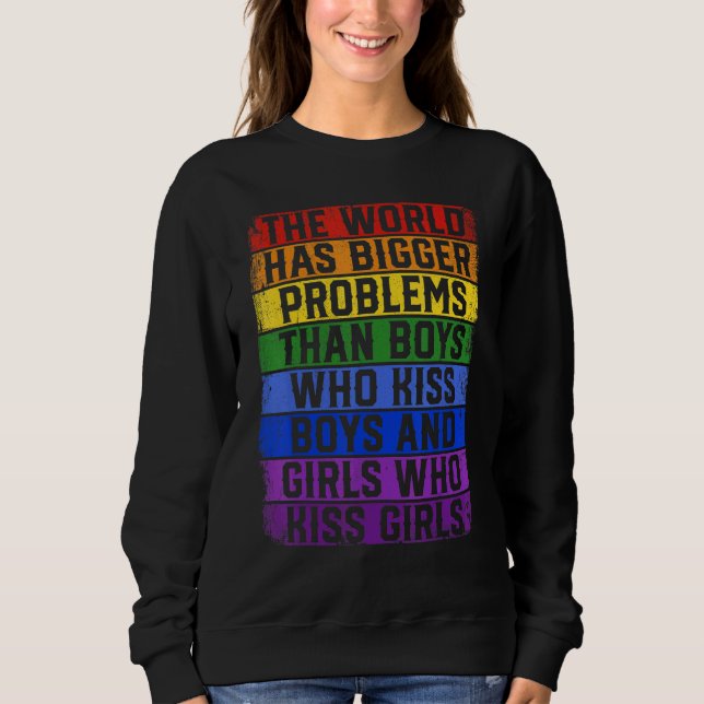 Gay pride-månaden har världen större problem t shirt (Framsida)