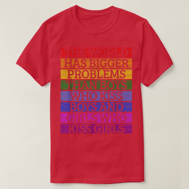 Gay pride-månaden har världen större problem t shirt (Design framsida)