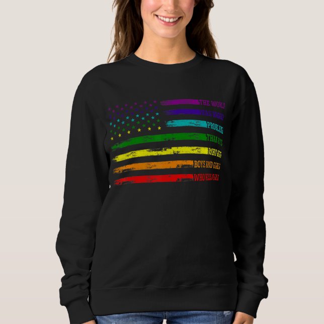 Gay pride-månaden har världen större problem t shirt (Framsida)