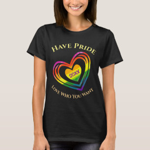 Gay pride-månaden HBT-Kärlek som du vill ha Anpass T Shirt
