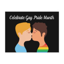 Gay pride Month Two Killer Kiss Queer Teckning
