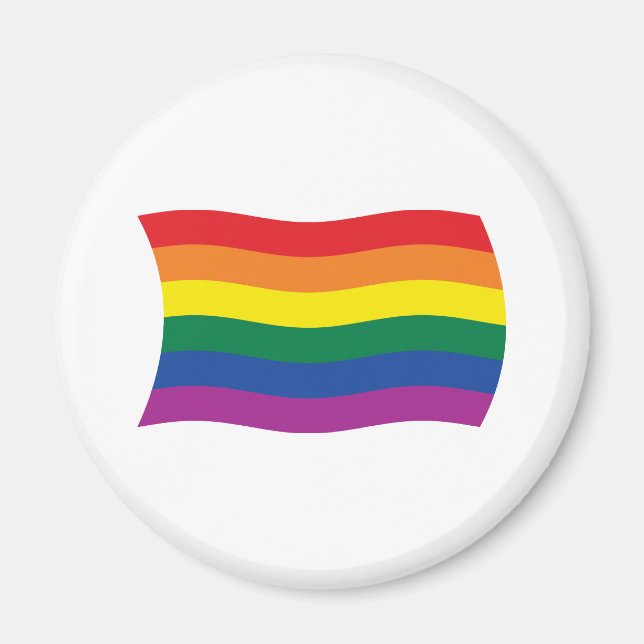 Gay pride Movement Flagga Magnet (Framsidan)