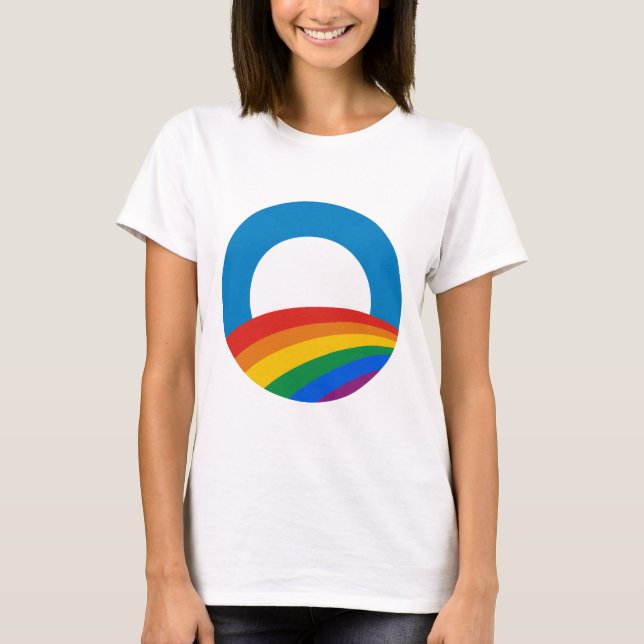Gay pride Obama T-shirt (Framsida)
