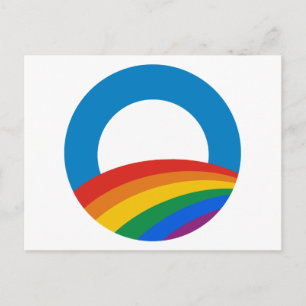 Gay pride Obama Vykort