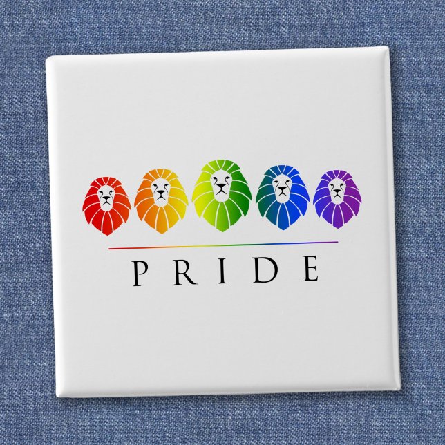 Gay Pride of Lions - HBTQ Knapp (Skapare uppladdad)