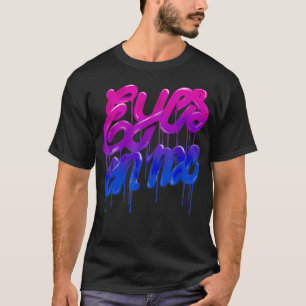 Gay pride Ögon på mig, HBT-TQ+ CSD Biseual Flagga T Shirt