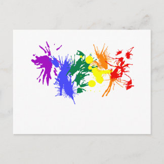 Gay pride Paint Vykort
