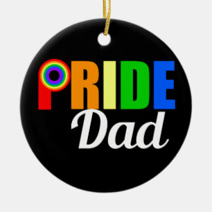 gay pride Pappa HBT TQ Fars dag Julgransprydnad Keramik