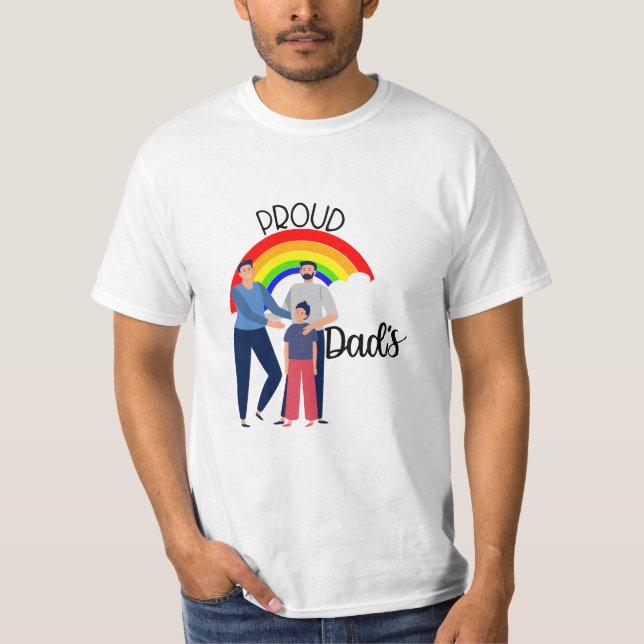 Gay pride Pappor Tee Shirt (Framsida)