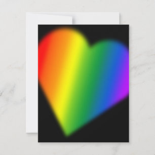 Gay pride-partsinbjudan Rainbow Kärlek-kort Inbjudningar