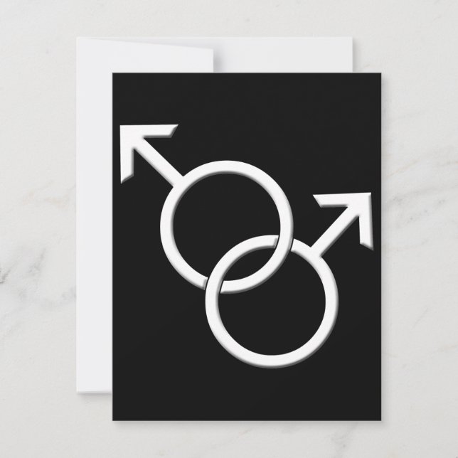 gay pride-partsinbjudan till Kärlek-kort för samma Inbjudningar (Framsida)