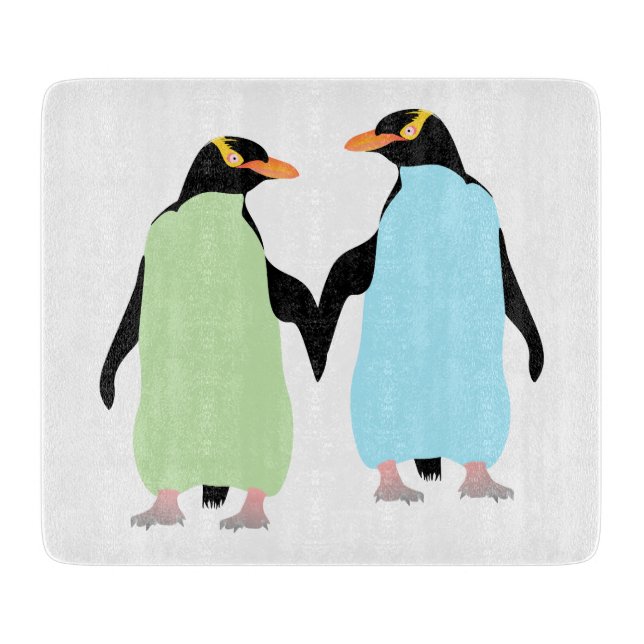 Gay pride Penguins Holding Händer (Framsidan)