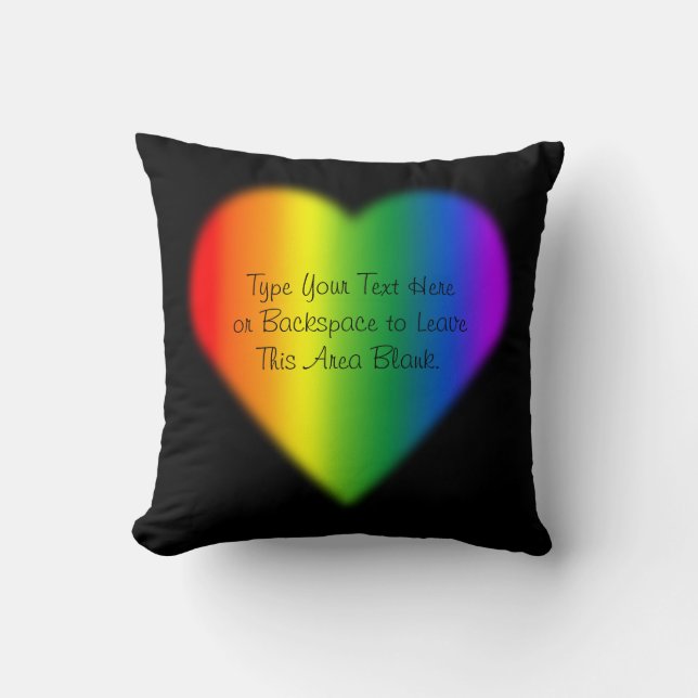 gay pride Pillow Anpassningsbar Regbow Kärlek Deko Kudde (Framsida)
