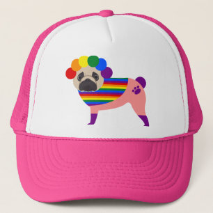 gay pride Pug Tees and Gifts Keps