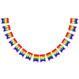 Gay pride Rainbow Bröllop Vimplar