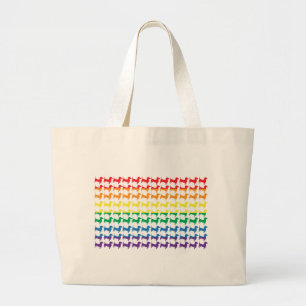 Gay pride Rainbow Dachshunds Jumbo Tygkasse