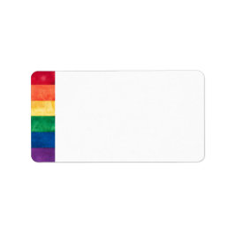 Gay pride Rainbow Flagga Adressetikett