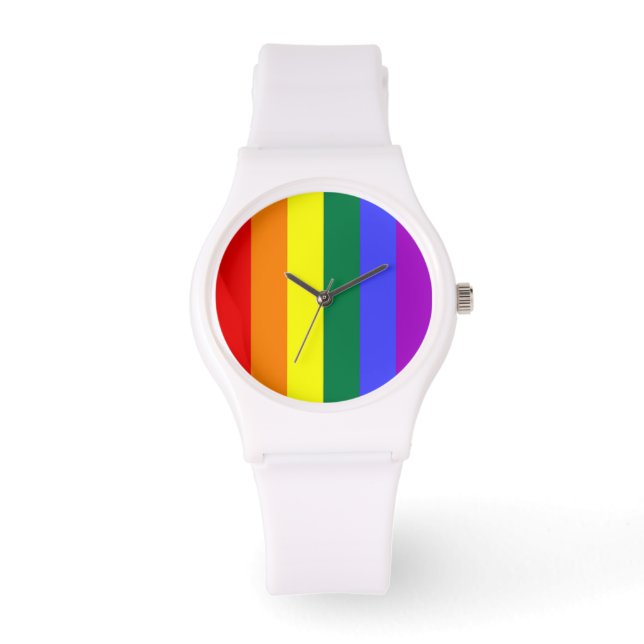 Gay pride Rainbow Flagga Armbandsur (Framsida)